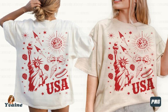 4th of July Patriotic Doodle Sublimation: A Festive Design Asset