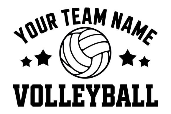 Custom Volleyball Team Logo Template