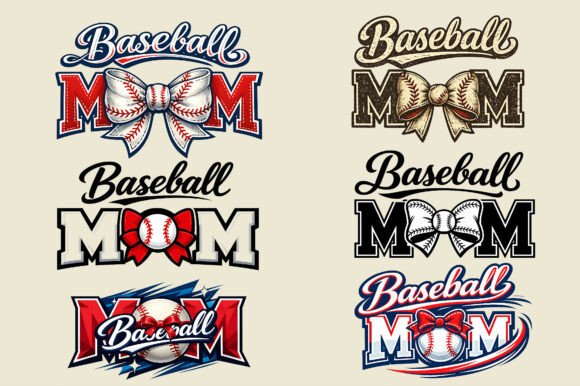 Game Day Graphics: The Baseball Mom Mama Coquette Bow Png