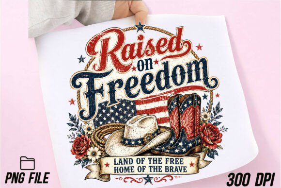Raised on Freedom PNG Western Patriotic: A Designer's Honest Take
