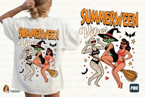 Summerween Vibes PNG: Embrace a Hot Ghoul Summer